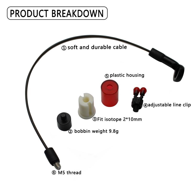 4 шт., набор для ловли карпа, зажим для лески, индикатор сигнала тревоги, свингер, всплывающие бойлы для терминала для ловли карпа, фидер, снасти, аксессуары, оборудование