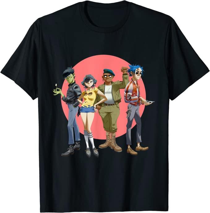 Gorillaz 2026 графическая унисекс футболка унисекс с круглым вырезом 100% хлопок короткий рукав Y2k оверсайз модная винтажная популярная футболка подарки для фанатов
