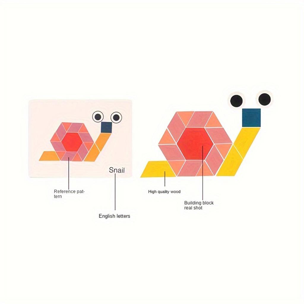 Деревянные игрушки-пазлы танграм, игрушки с геометрическими формами, интерактивные развивающие игрушки для родителей и детей, праздничные подарки и подарки на день рождения.