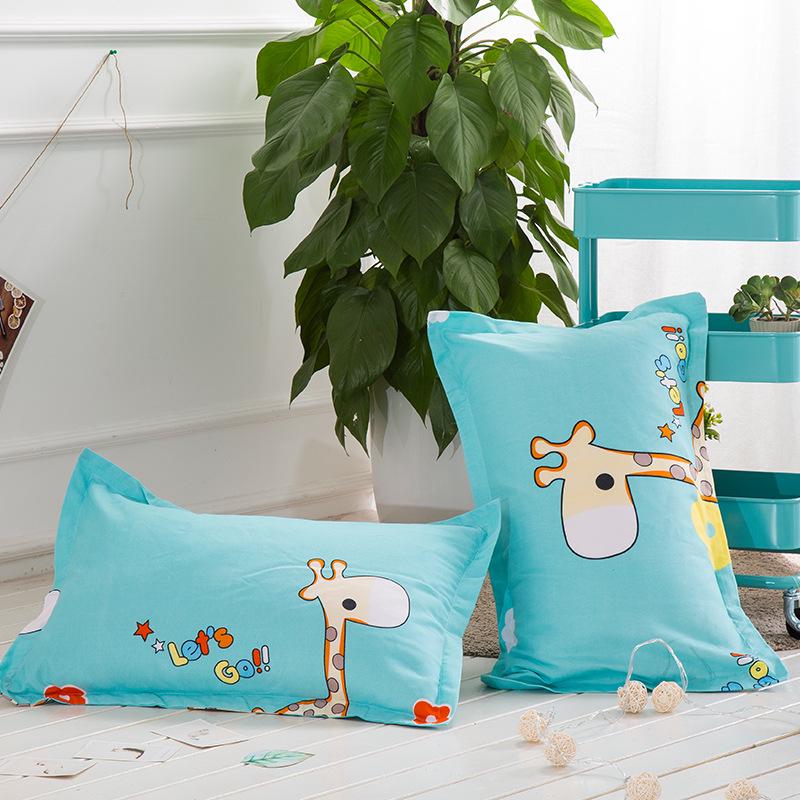 Double Dormitory Cover Pillowcase For Or Hotel 74x48 Cm