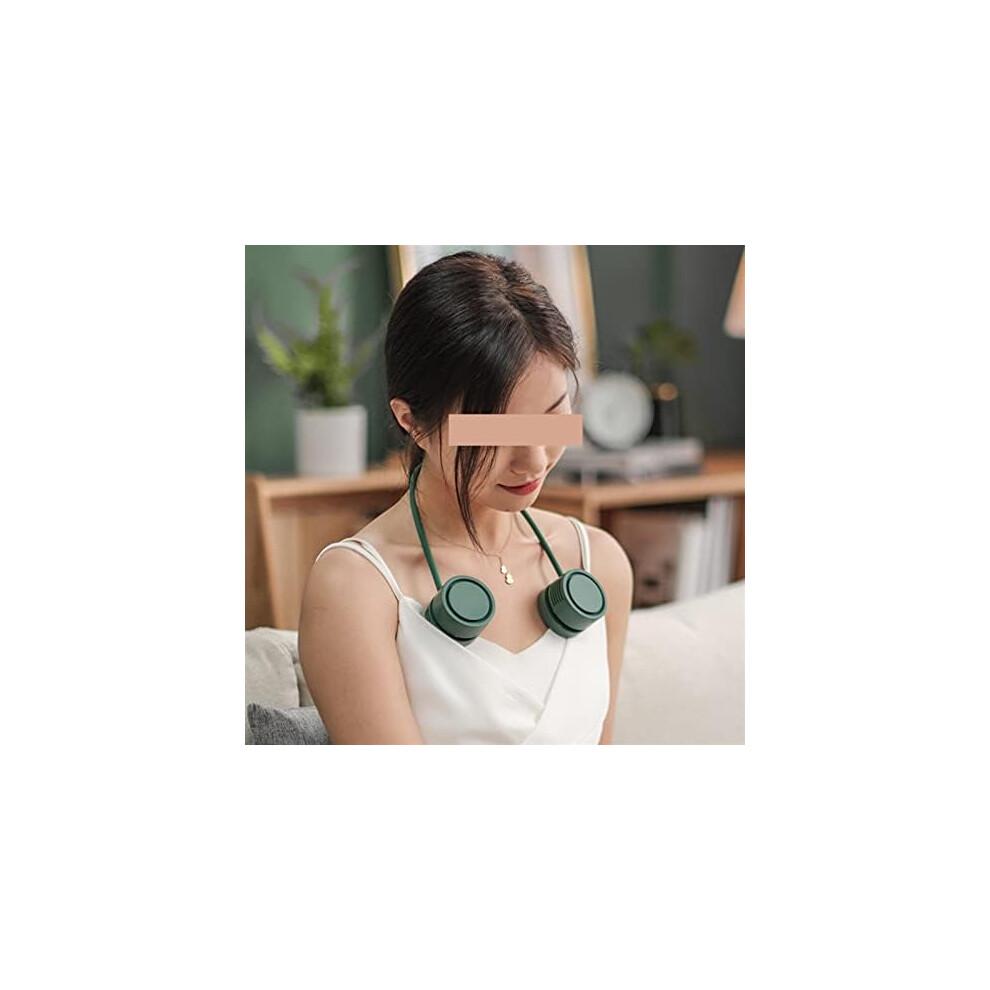 VSULZVNU portable Handheld Fan 1600mAh Cooling Hanging Neck Fan Leafless