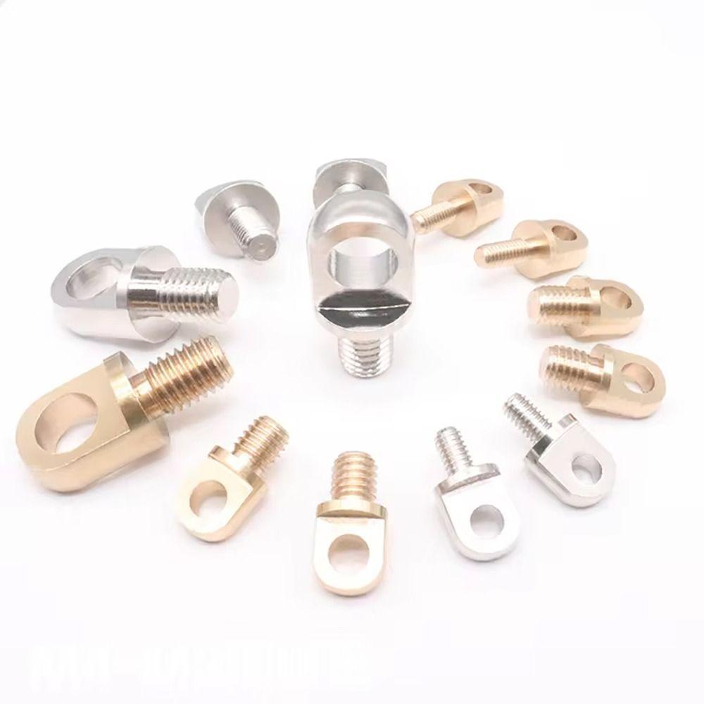 5Pcs M3-M10 Brass Eye Bolts Brass Lifting Ring Eye Bolt for Wire Rope Plant Light Suspension