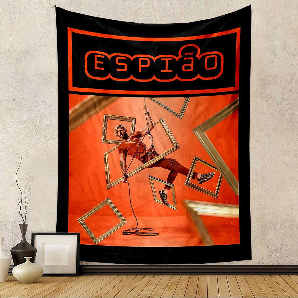 Espiao Spy Tapestry Wall Hanging, Mystery Agent Art, Wall Decor for Bedroom Living Room Dorm
