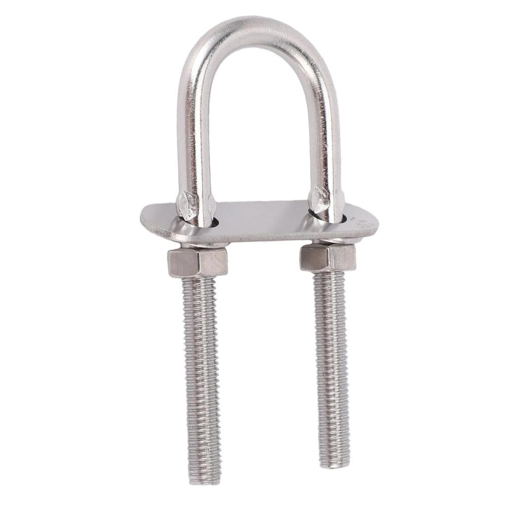 4pcs Premium Boat U Bolt Durable Steel U Bolts Versatile Round U Bolts  For Marine Use