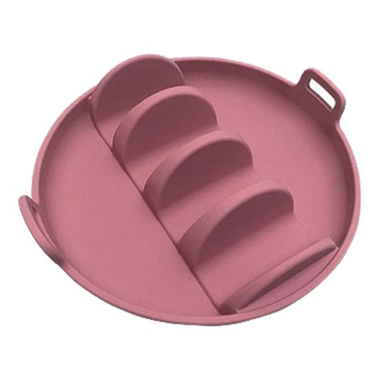 Силиконовый держатель для тарелок для тако, блюдо для буррито, большая вместимость, зажим для тортильи с 4 отделениями, держатели для тако для мягких и твердых тортилий 3,9"-8"