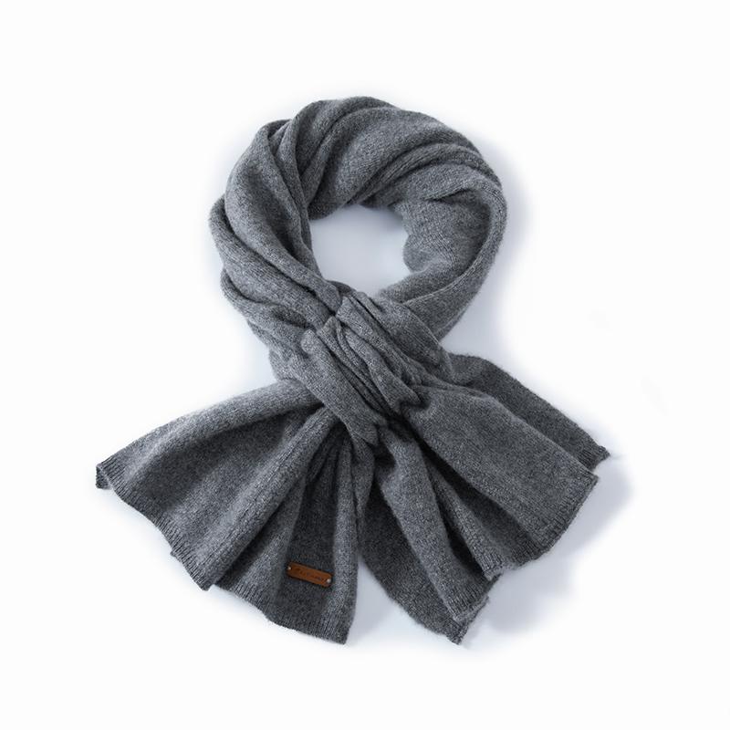 Женский шарф 100% чистый кашемир Зимний теплый мягкий уютный вязаный платок Модный повседневный согревающий шею аксессуар для холодной погоды