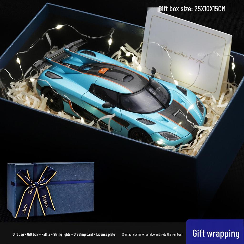 1:24 Koenigsegg ONE Alloy Car Model with Ejection Doors - Sports Car Ornament and Toy