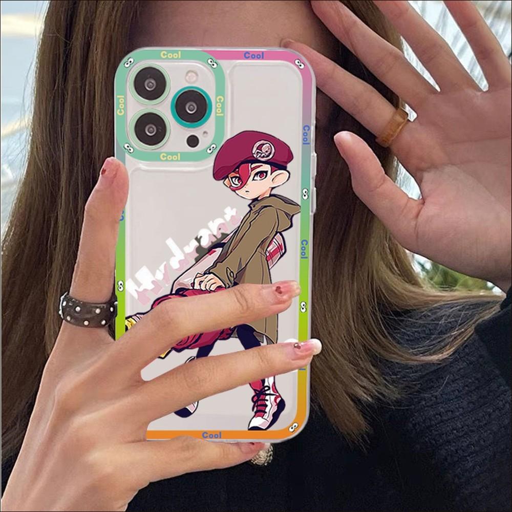 Чехол для телефона Splatoons для iPhone 14 13 12 11 Pro Max Mini X Xs XR 6 7 8 Plus SE 2020 Прозрачный чехол