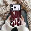 Красный Синий Неоновое Пламя Огонь принт Магнитный Чехол для Телефона Для iPhone 17 16 15 12 13 Pro Max 14 Plus 11 Жесткий Чехол С MagSafe