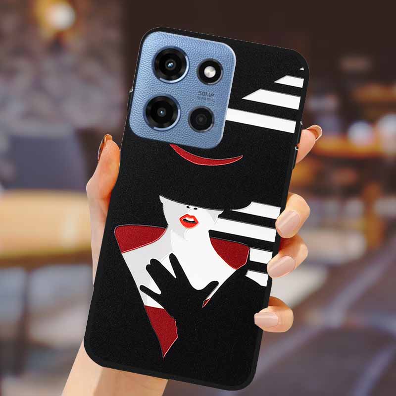 Чехол-бампер для телефона Motorola G 5G 2025, мягкий ТПУ-силикон, задняя крышка, 3D тиснение цветка, корпус для Motorola Moto G 5G, Fundas Coque