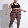 Plus Size High Waist Yoga Leggings Women Tie Dye Compression Workout Pants With Peach Effect Running Fitness Cycling