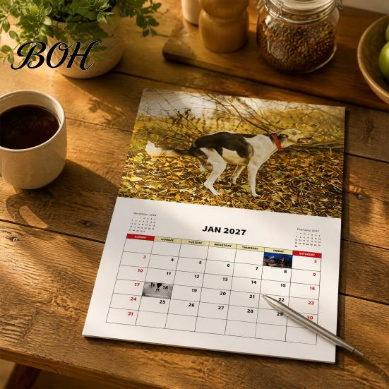 Yearly Appointment Tracker 2027 Wall Calendar, Dogs Pooping in Beautiful Places 12 Monthly Jan. Planner - Dec. 2027, Funny Dog Gag Gifts for