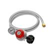 0-30 PSI High Pressure Propane Regulator Professional Spare Parts with Gauge Gas Grill LP Regulator for Fire Pit Gas Cooker