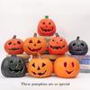Spooky Halloween Pumpkin LED Light Lantern Illuminating Home Decor for Halloween Thanksgiving Party Yard Patio Pumpkin Lamp Prop