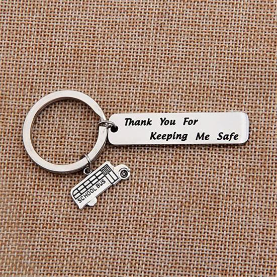 Брелок с буквенным принтом для водителя автобуса, сумочка, брелок, кольцо, благодарственные подарки