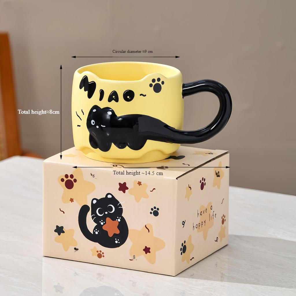 Кружка Cat Stacking Mug Креативная кружка Домашняя кружка Набор керамических кофейных кружек
