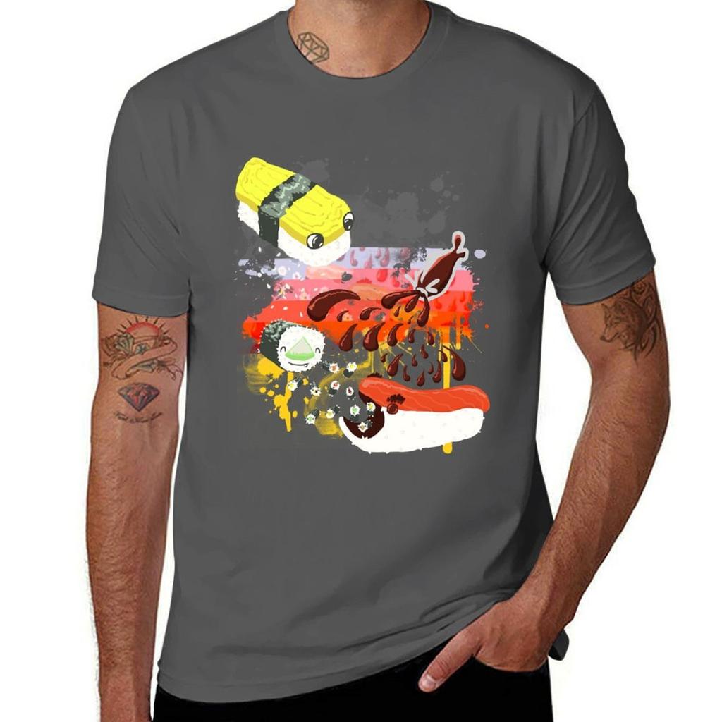 Sushi explosion TShirt Athletic Fit Sports Short Sleeve Top