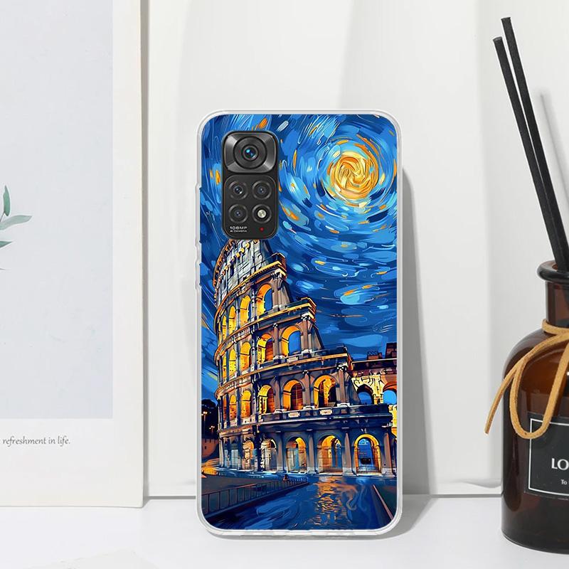 Roman Colosseum Phone Case For Xiaomi Redmi Note 15 13 14S 14 Pro Plus 12S 11S 10S 12 11E 10 11T Art Fundas Back Cover Redmi Not