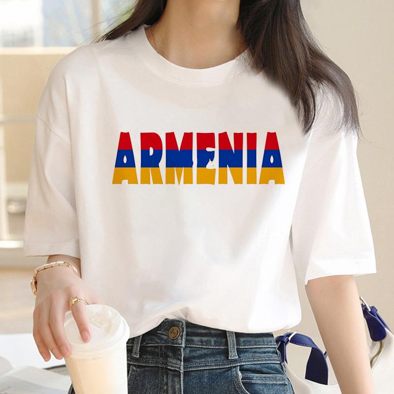 Armenia Tshirt T Shirt Female Print Japanese Grunge Harajuku Kawaii Tshirt Ulzzang
