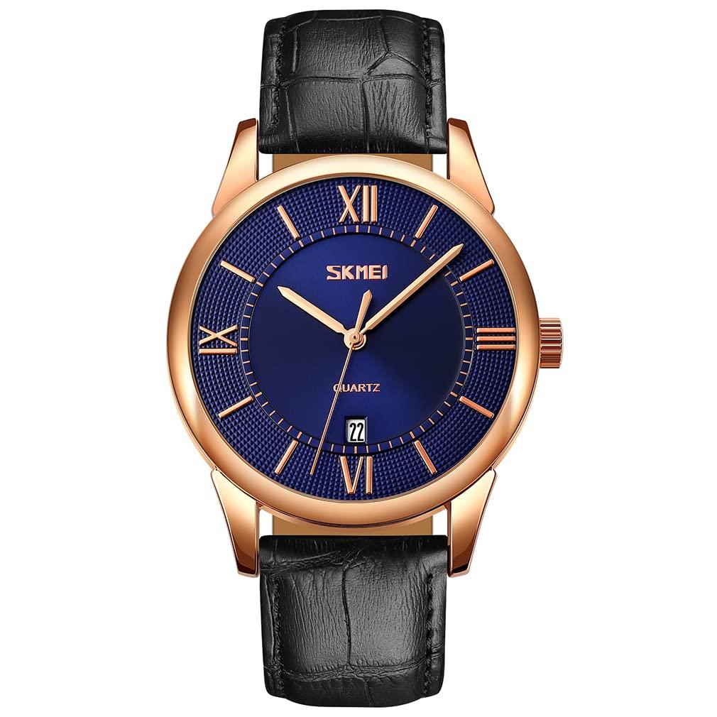 Watch for Arm Leather Brand High School Blue Watch for Men Men, Simple, Stylish, Watch, Men's Watch, Classic, Black, Strap, Waterproof, Business,