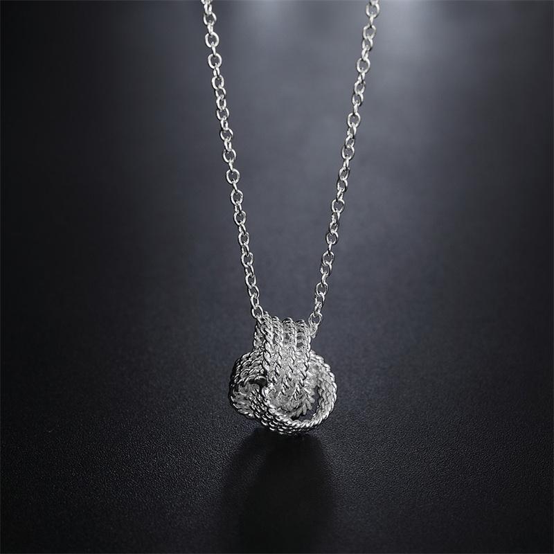 S925 Стерлингового Серебра Сетка Шар Комплект Ювелирных Изделий Мода Очарование Ожерелье Стад Набор Женский Свадебный