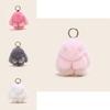 Adorable Classic Plush Rabbit Fur Keychain Accessory For Stylish Girls Gifts