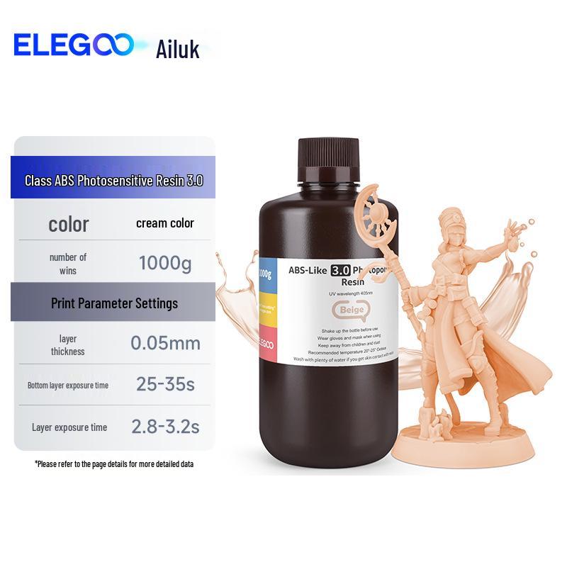 Фотополимерная смола для 3D-принтера ELEGOO - Высокая прочность, совместима с LCD 405 нм