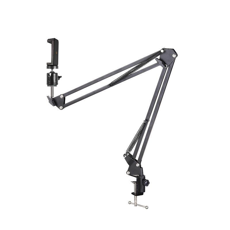 Подставка для камеры мобильного телефона Quarter Tooth: Стойка консольная, складная телескопическая универсальная с функцией наклона и поворота NB-35 для прямой трансляции