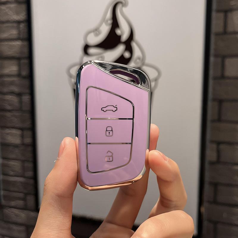 Чехол для ключей из ТПУ, брелок для JAC JIAYUE A5 X4 X7 iC5 IEV S4 7S T8 Refine S4 S7 M6, 3-кнопочная сумка для ключей, защитная сумка, аксессуары