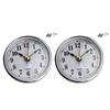 62KD Mini Clock Insert 65mm Round Movement White Face with Gold or Silver Trim Easy To Read Arabic/Optional Numerals