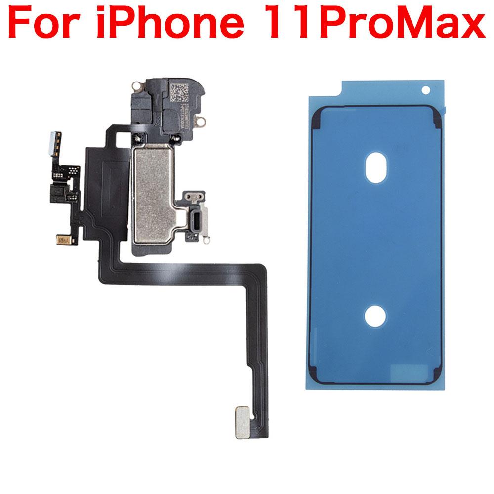 Разговорный динамик + Водонепроницаемый клей с шлейфом для iPhone X XR XS 11 12 Mini Pro Max Верхний передний динамик Замена