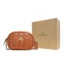 New COACH Camera Leather Camera Bags Small Square Bag Crossbody Bags Shoulder Bags Small Size Women's Caramel Brown C4814-B4NL4