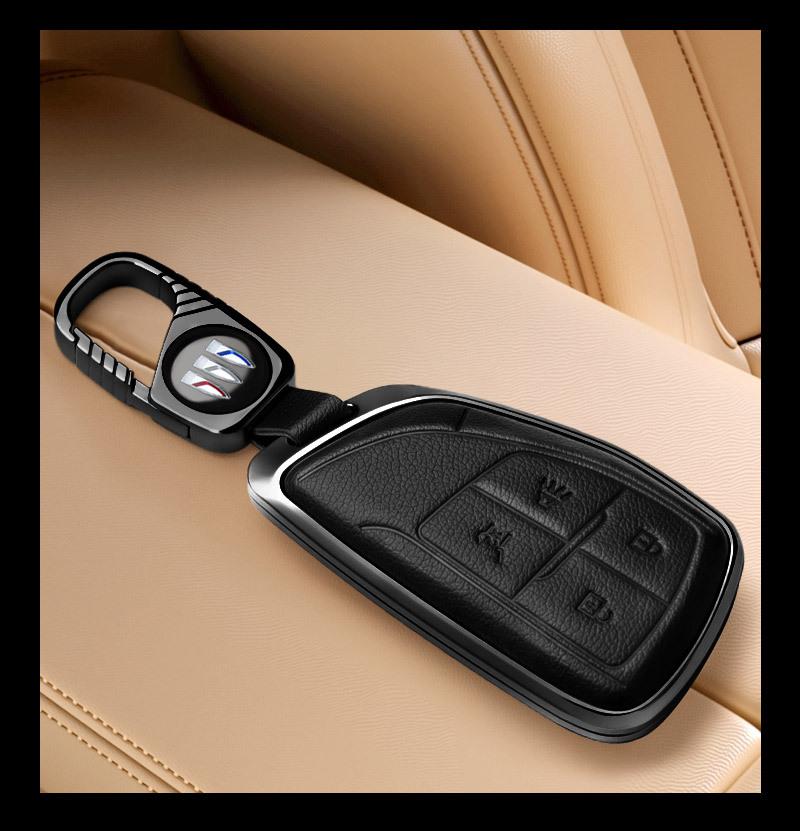 Совместимый чехол для ключей для Buick Encore, Envision, Regal, Envision GX/Flag Моделей, Дизайн с пряжкой-ракушкой.