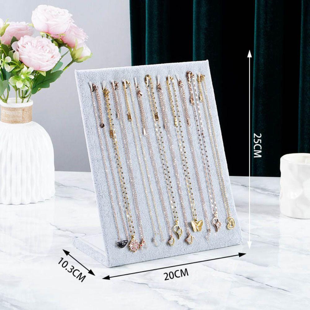 Large Bracelet Display Rack Flannel Jewelry Collection Rack New Necklace Display Shelf