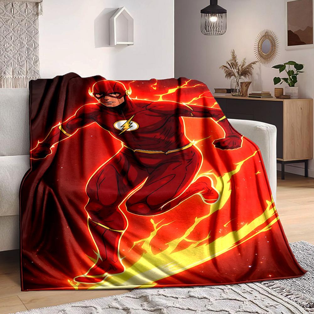 1pc Flash, Speed Force Flannel Throw Blanket Soft, Warm & Cozy for Couch, Bed, Office, and Travel Versatile All Season Gift, Christmas present