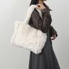 Yousheng Пушистая сумка через плечо Женская плюшевая сумка Пушистая сумка-тоут Большой вместимости Меховой кошелек для повседневных дел Свиданий Путешествий Поездок на работу