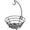 Banana Stand, Fruit Basket, Storage Basket for Snacks, Kitchen Storage, Hanging Bananas, 27cm Wide X 29.5cm Deep X 36.5cm High, Black, DBS-273