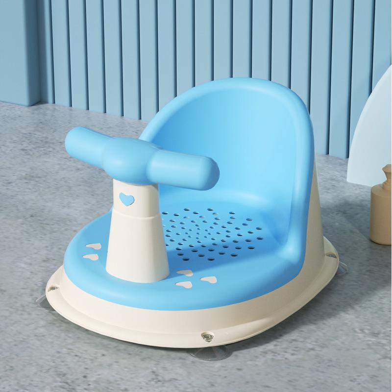 Kids Portable Bath Seat Anti-Slip Stable Safe Shower Stand for Newborn Infants Toddlers Home Bathroom Bathing Care Accessories