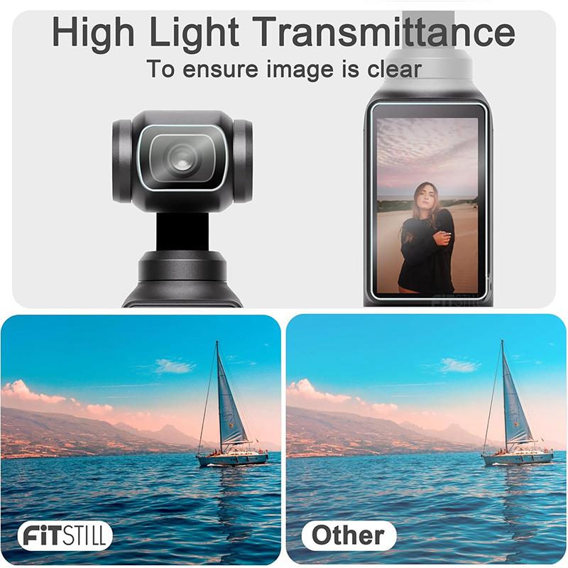 Tempered Glass Screen Protector for DJI Pocket 1 Scratch-resistant HD Screen Protector for DJI Osmo Pocket 1 Accessories