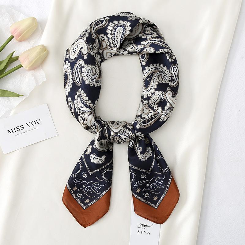 Men's 100% Silk Paisley Scarf Shawl Square Neckerchief Bride Wedding Muffler Business Casual Cravat 70 Headband Scarf For Women