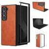 For Samsung Galaxy Z Fold Special Case Cowhide Texture Hard PC+PU Protective Phone Cover