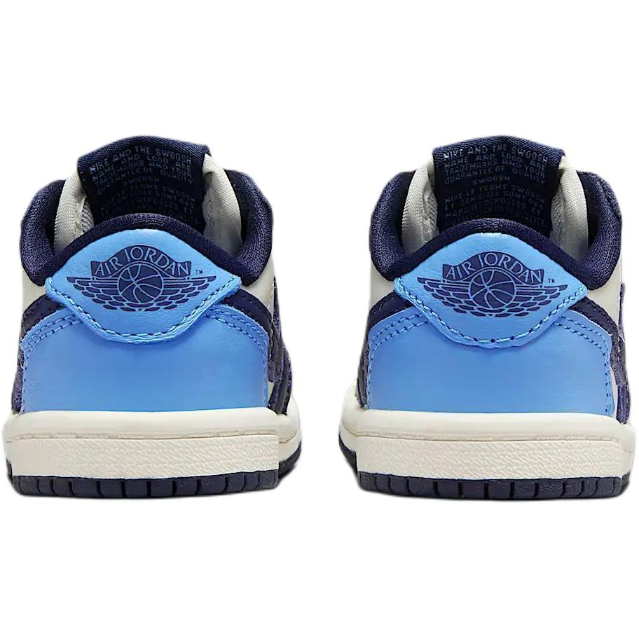 Air Jordan 1 Retro Low OG TD Obsidian UNC Baby Sneakers Blue University-Blue Sail FQ5435-400