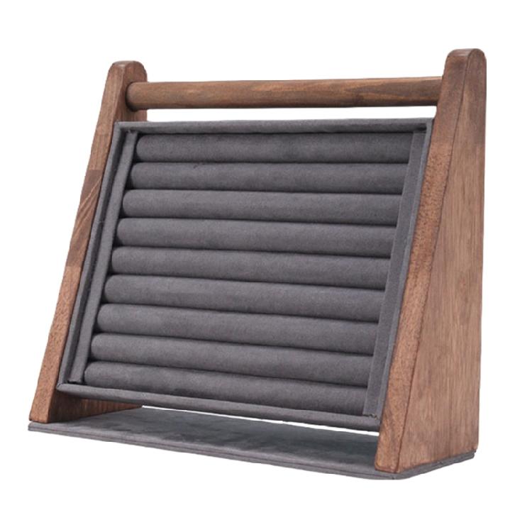 Многофункциональная деревянная подставка для украшений, подставка для браслетов, подходит для демонстрации и хранения колец, серег и браслетов.