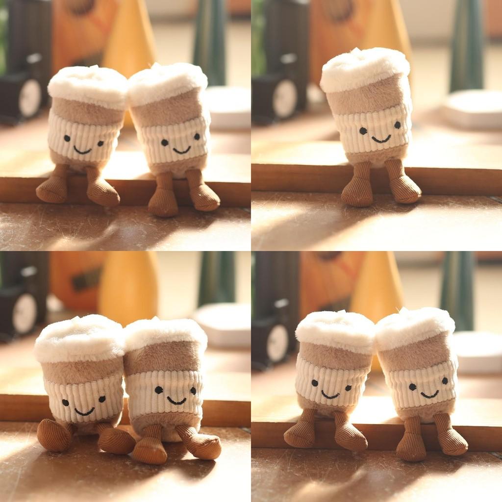 Milk Jellycat Tea Cup Design Plush Keychain Pp Cotton Stuffed Toy Gift For Girls