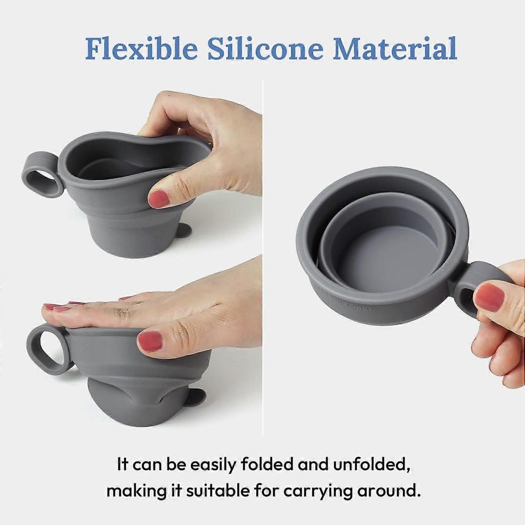 2025 Latest Model 2 pack Mini Silicone Collapsible Travel Cup for Camping