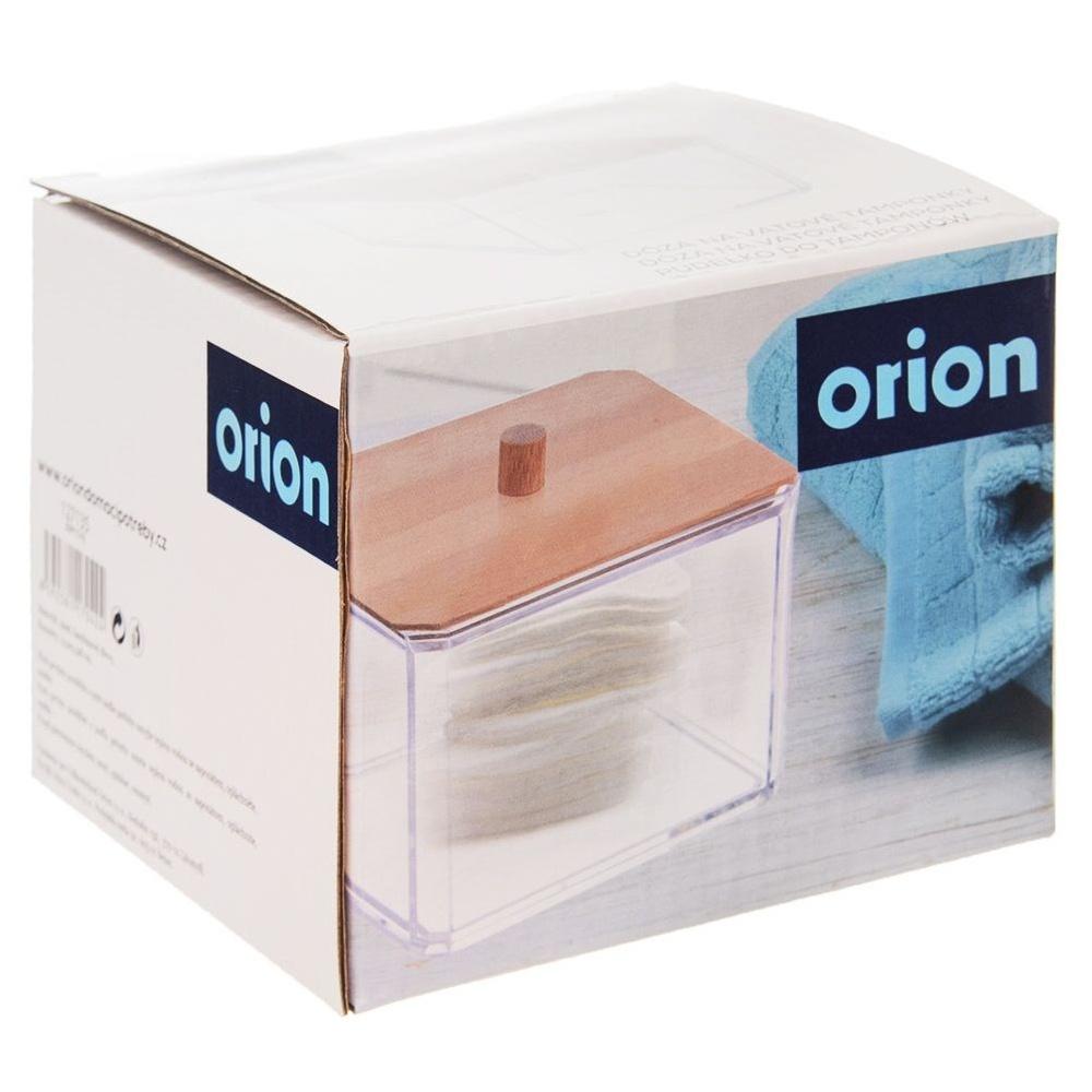 Cosmetic Cotton Pad Dispenser with Bamboo Lid WHITNEY