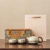 Merchandise Huang Ru Kiln Dunhuang Fengling Xishi Pot Tea Set Gift Box Light Luxury Business Banking Company High-end Gifts