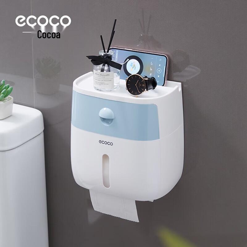 ecoco Настенный держатель для туалетной бумаги с полкой