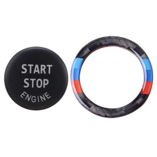 Кнопка Start-Stop Двигателя Запасная Крышка+Кольцо Черный Подходит для BMW E90 E92 E93 2009-2012