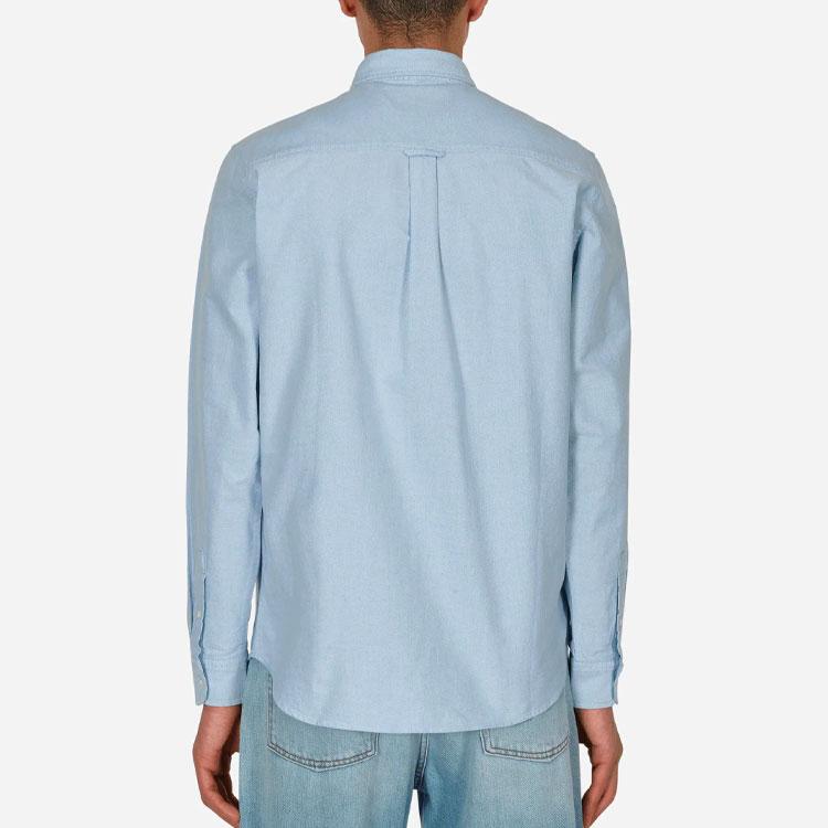 Carhartt WIP Shirts Men's Blue Lapel Moderate Other I030799-12T-XX